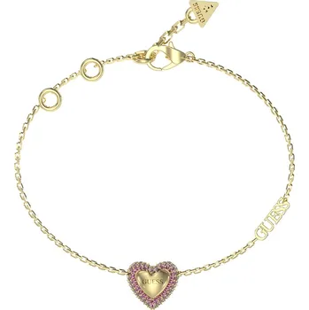 Náramek Guess Romantický pozlacený náramek Beloved JUBB05011JWYGPK 18,4 cm + 2 měsíce na vrácení zboží