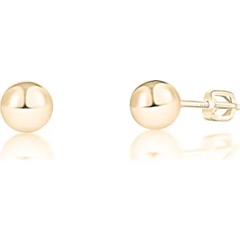 Náušnice Pozlacené stříbrné náušnice pecky na šroubek
