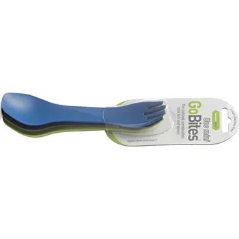 Příbor humangear GoBites UNO příbor Mini 3 ks modrá, šedá, zelená
