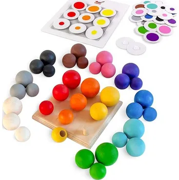 Dřevěná hračka Ulanik Montessori dřevěná hračka "Colourful Balls"