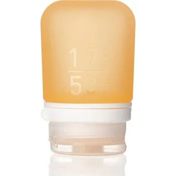 Láhev humangear GoToob+ Silikonová cestovní láhev / nádoba 53 ml oranžová