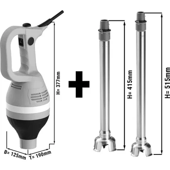 G.Gastro Tyčový mixér vč. tyče 350mm a 450mm - 430 W - stupňově nastavitelná rychlost