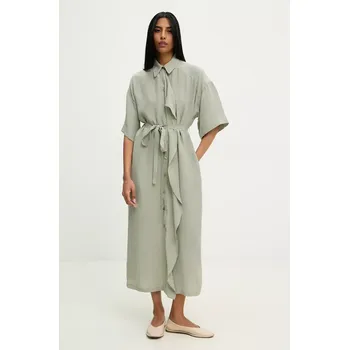 Dámské šaty Šaty Answear.LAB zelená barva, midi 2734.TKK 77X, vel. L