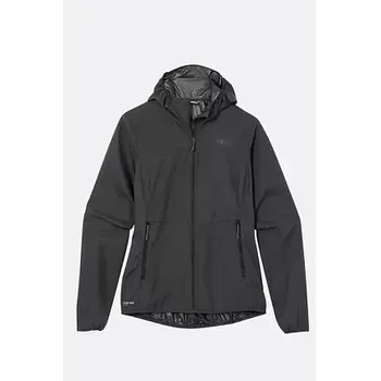 Dámská větrovka Rab Windgather Hoody Wmns black L