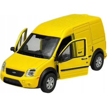 autíčko WELLY FORD TRANSIT CONNECT ŽLUTÝ 1:34 NOVÝ KOVOVÝ MODEL 43631