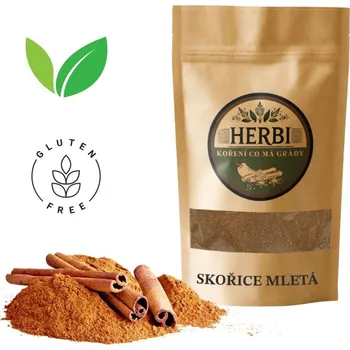 Koření Herbi Skořice mletá, 25 g – sladce hřejivá vůně do pečení i nápojů