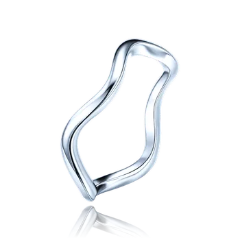 Souprava šperků MINET Moderní kroucený stříbrný prsten vel. 52 JMAS0292SR52