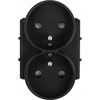 Elektrická zásuvka Dvojitá zásuvka s kolíkem pro rámečky MIUUN