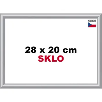 Puzzle BFHM Plastový rám 28x20cm - stříbrný