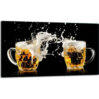 Kuchyňské prkénko SKLENĚNÁ DESKA NA KRÁJENÍ 52x30 PIVO