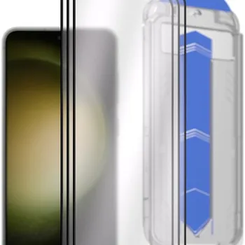 Telefonní příslušenství AlzaGuard 2.5D Glass EasyFit DustFree pro Samsung Galaxy S23