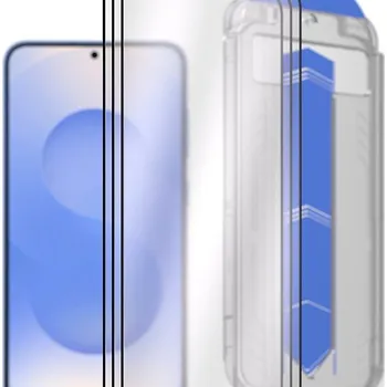 Telefonní příslušenství AlzaGuard 2.5D Glass EasyFit DustFree pro Samsung Galaxy S25+