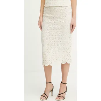Dámská sukně Sukně Marella ASSO béžová barva, midi, 2513101032200 01X, vel. 38