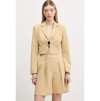 Dámské sako Sako HUGO béžová barva, 50537589 12X, vel. 36