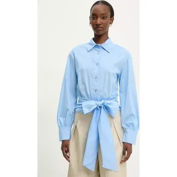 Dámská košile Košile Answear.LAB dámská, modrá barva, relaxed, s klasickým límcem 93028.IWK 55X, vel. M