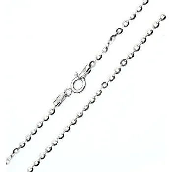 Řetízek Stříbrný řetízek vhodný pro drobné přívěsky rhodiovaný Stříbro 925/1000 45 cm