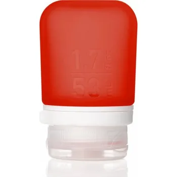 Dóza na potraviny humangear GoToob+ Silikonová nádoba na tekutiny ' 53 ml červená