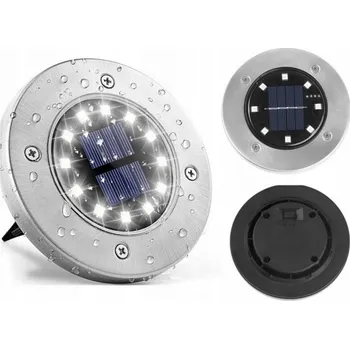 Venkovní osvětlení Red Garden Solární lampa , stříbrná, 12,6 cm, 12 ks