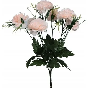 umělá květina Karafiát - kytice 38 cm U844 broskvová