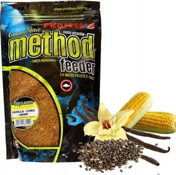 Návnadová surovina Návnada Ready 0,7 kg Profess – Vanilka & Kukuřice & Konopí