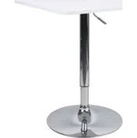 Barový stůl s nastavitelnou výškou, bílá, 60x70-91 cm, FLORIAN 2 NEW