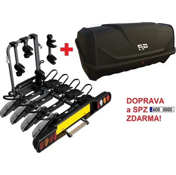 Nosič kol Nosič kol Peruzzo Pure Instinct 4 + BOX na tažné zařízení DOPRAVA A SPZ ZDARMA