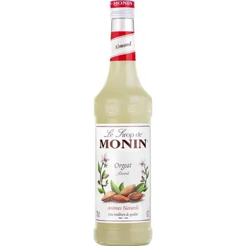 Sirup Monin Almond sirup (mandle) je prémiový produkt, který dodá vašim nápojům a pokrmům bohatou a autentickou chuť mandlí. Tento sirup je ideální pro přípravu kávových specialit, koktejlů, mléčných koktejlů, dezertů a dalších gurmánských receptů. Vyrobený z k