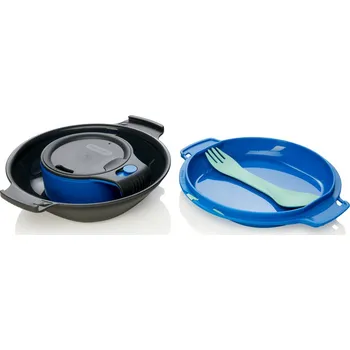 Svačinový box Humangear GoKit Lunchbox Angular Blue Deluxe