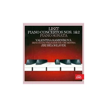 Česká hudba Valentina Kameníková, Filharmonie Brno, Jiří Bělohlávek – Liszt : Klavírní koncert č.1, č. 2, Sonata