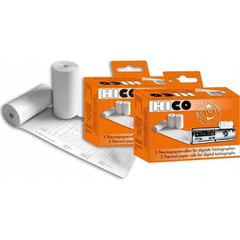 Papír Papír do tachografu Hico, 3 role, 8 m