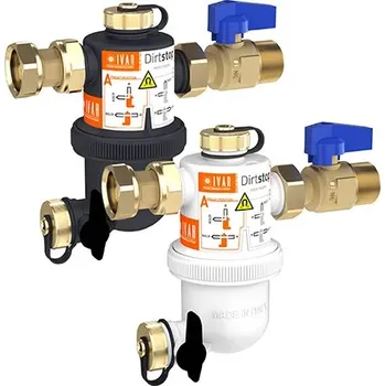 vodní filtr IVAR Magnetický filtr IVAR DIRTSTOP - otočný s patentovanou vložkou - 3/4"M x 3/4"F; 1,46m3/h; bílý *AF* 520049W