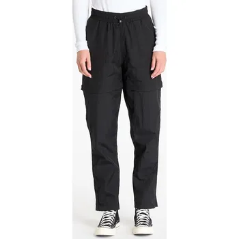 Dámské oblečení Kalhoty Urban Classics Ladies Shiny Crinkle Nylon Zip Pants Black M