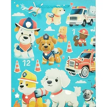 Dárková taška DÁRKOVÁ PAPÍROVÁ TAŠKA TLAPKOVÁ PATROLA 32 X 26 X 10 CM NAROZENINY OSLAVA