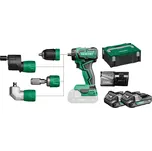 HiKOKI DS18DDQWRZ Aku šroubovák s nástavci, 55Nm, (2x 2Ah/18V) extended_warranty