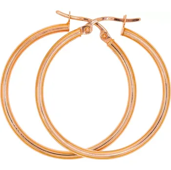 Náušnice Zlaté kulaté náušnice z červeného zlata