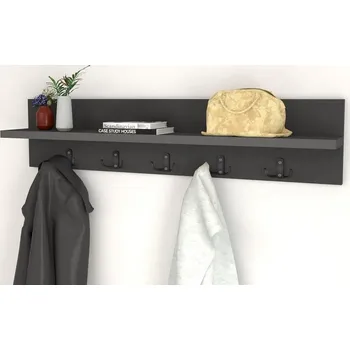 Věšák Věšák s policí FOLET antracit