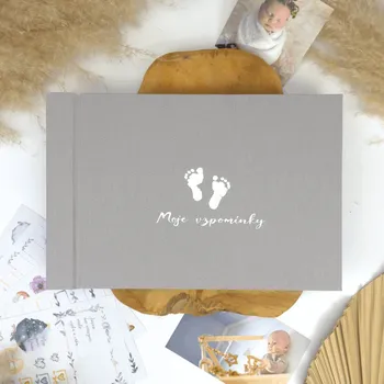 Fotoalbum Lovelu Fotoalbum pro miminko 330x220mm šedé 60 stran