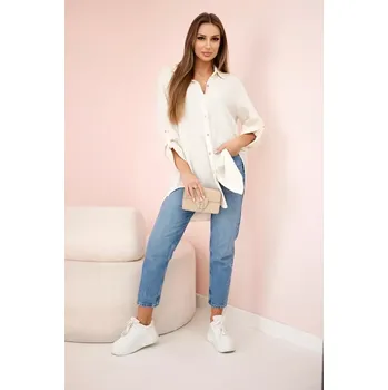 Dámská košile Kesi Dámská košile Mušelínová béžová univerzální (univerzální )