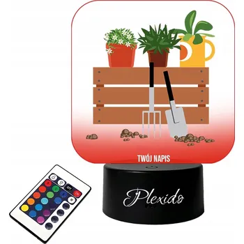 Lampička LAMPičKA NA SKLE S UV TISKEM Nářadí a Květináče LED RGB + DÁLKOVÝ OVLADAČ 16 BAREV