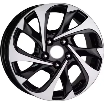 Alu kolo Alu kola AGT 648, 16x6.5 5x114.3 ET35, černá + leštění