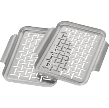Příslušenství pro gril GRILLMEISTER Grilovací pánev / Grilovací deska / Marinovací mísa (grilovací talíř malý, 2 kusy)