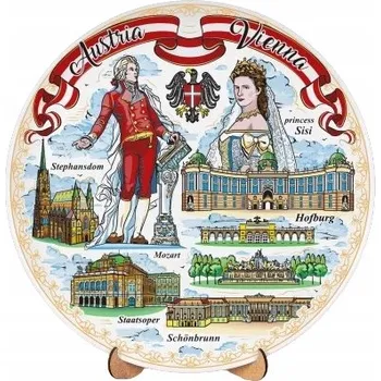 Talíř Talíř 20 cm Vídeň suvenýr keramický dekorativní Rakousko AT-MT-018