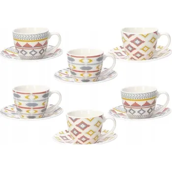Tognana Iris Kilim Sada 6 šálků s podšálky na espresso 80 ml