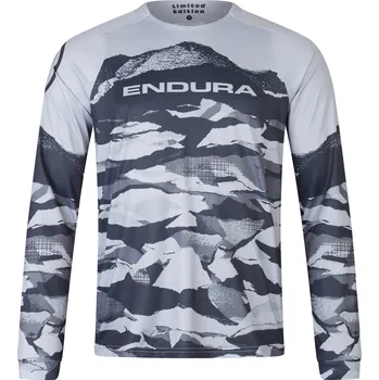 Sport Endura dres s dlouhým rukávem Mountain Camo LTD Printed L/S Tee Černá - vel. M r.25