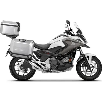 Zavazadlo na motocykl Kompletní sada hliníkových kufrů shad terra, 48l topcase 47l/47l boční kufry, včetně montážní sady a plotny shad honda nc 750 x