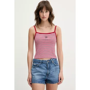Top Guess Jeans vínová barva, W5GP35 KCIE1 W5GP35.KCIE1 83X, vel. S