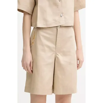 Dámské kraťasy Šortky s příměsí lnu Moschino Jeans 0327.3716 béžová 80X, vel. 38
