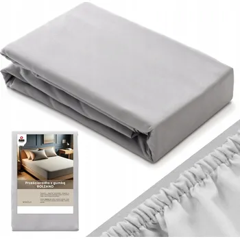 Prostěradlo Prostěradlo 60x120 s gumou BAVLNĚNÝ SATÉN jednobarevné Bolzano J. ŠEDÉ