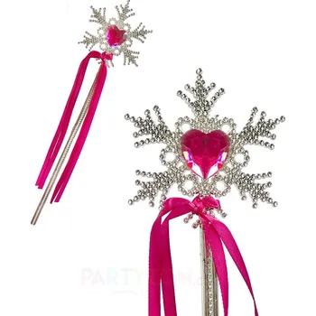 Karnevalový doplněk Růžová kouzelná hůlka