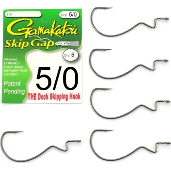 Rybářský háček Spinningové Háčky s protihrotem Gamakatsu SKIP GAP 5 ks